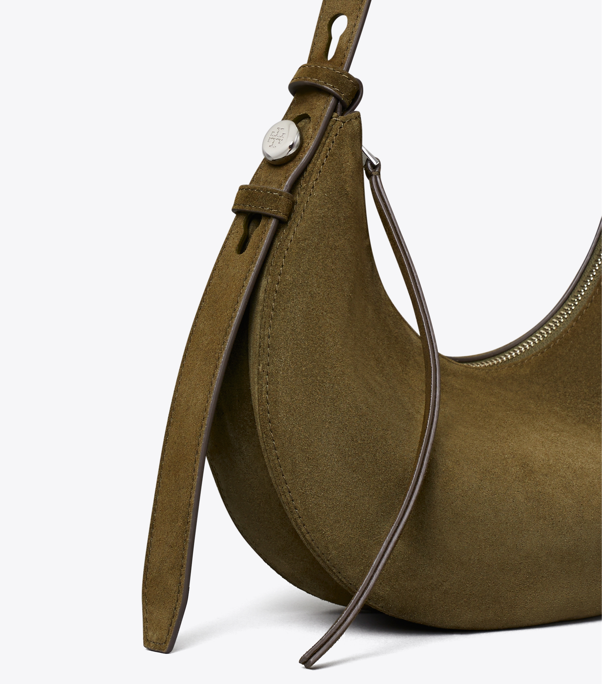 Romy Suede Half Moon Bag image number 4