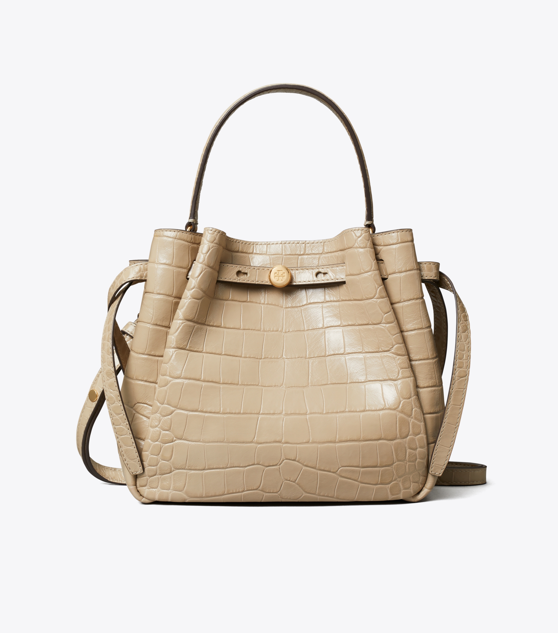 Romy Croc-Embossed Bucket Bag image number 0