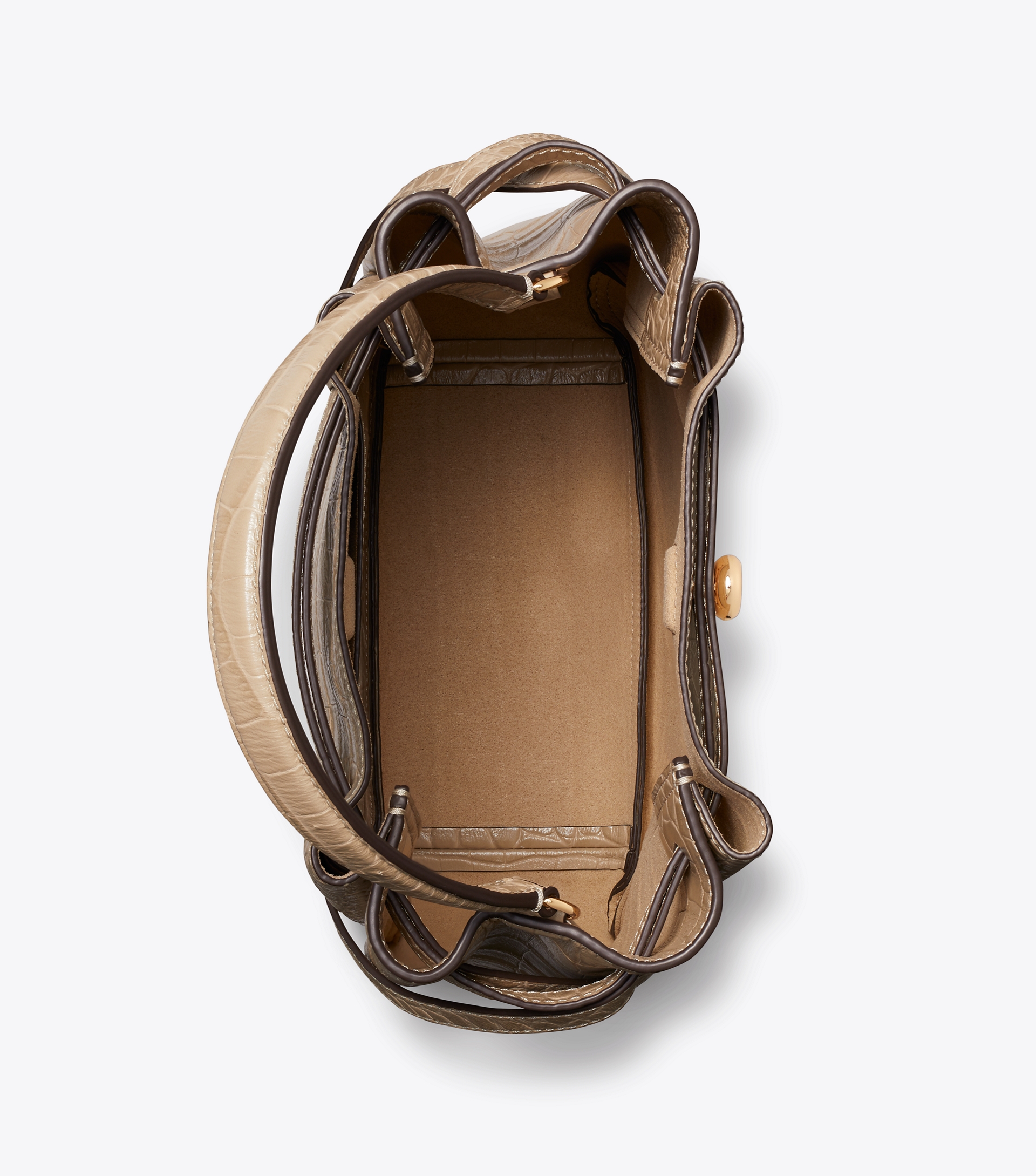Romy Croc-Embossed Bucket Bag image number 5