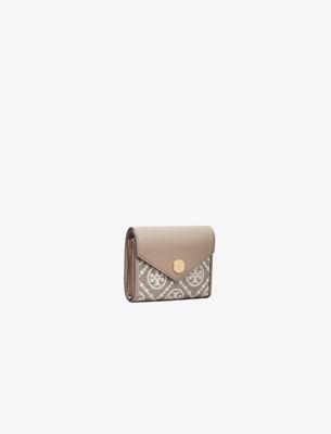  T Monogram Coated Jacquard Envelope Small Wallet
