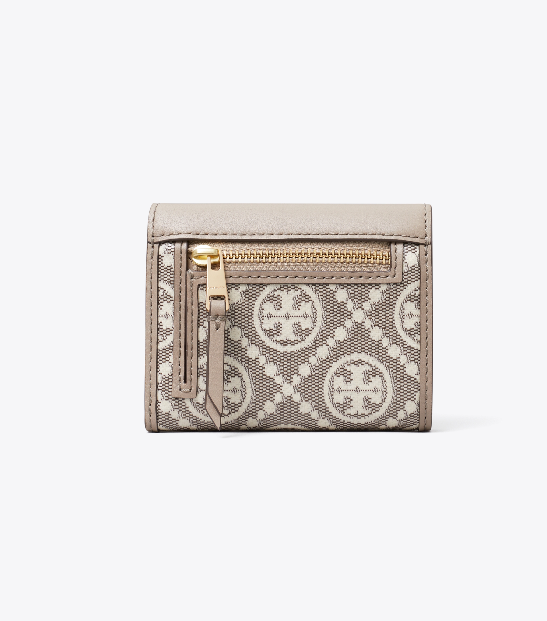 T Monogram Coated Jacquard Envelope Small Wallet image number 3