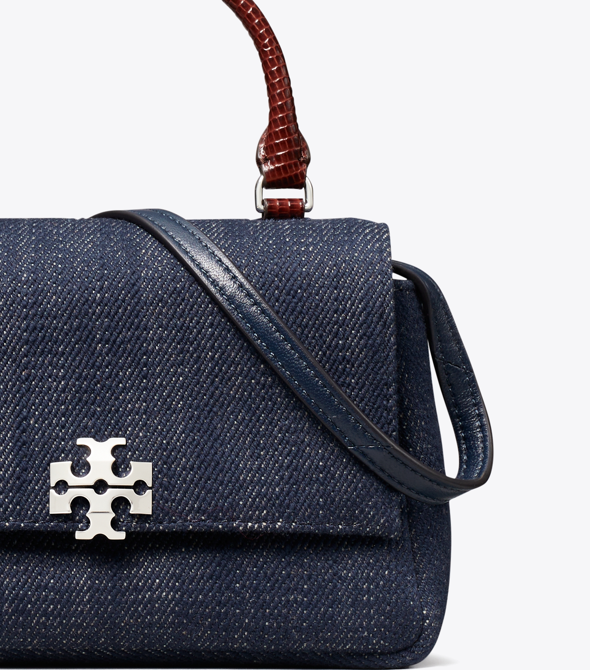 Mini Charlie Denim Top-Handle Crossbody image number 2
