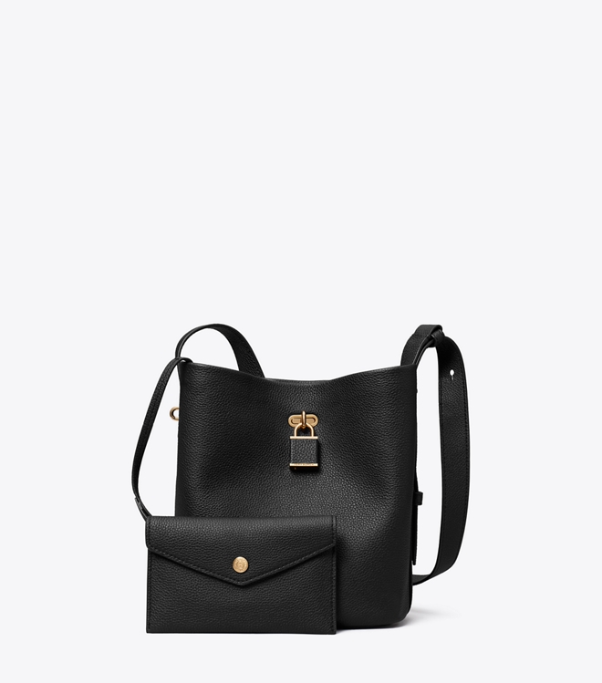 Medium Lock Slim Bucket Bag