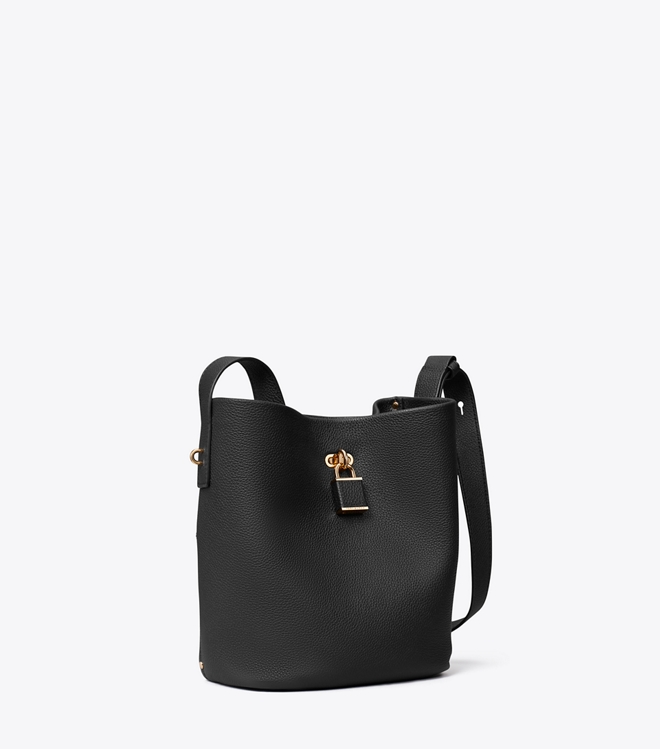 Medium Lock Slim Bucket Bag
