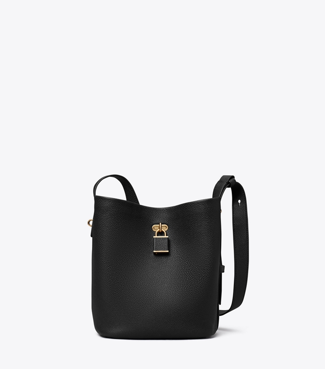 Medium Lock Slim Bucket Bag