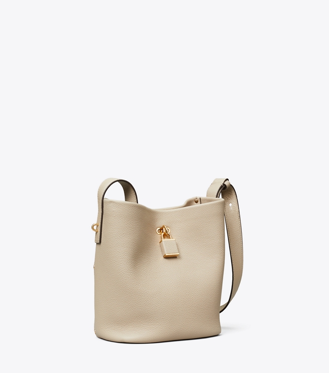 Medium Lock Slim Bucket Bag