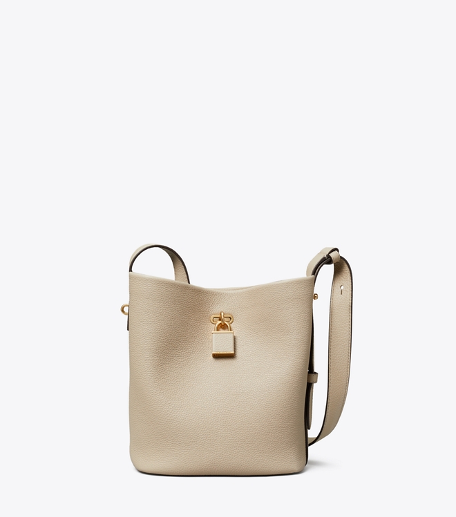 Medium Lock Slim Bucket Bag