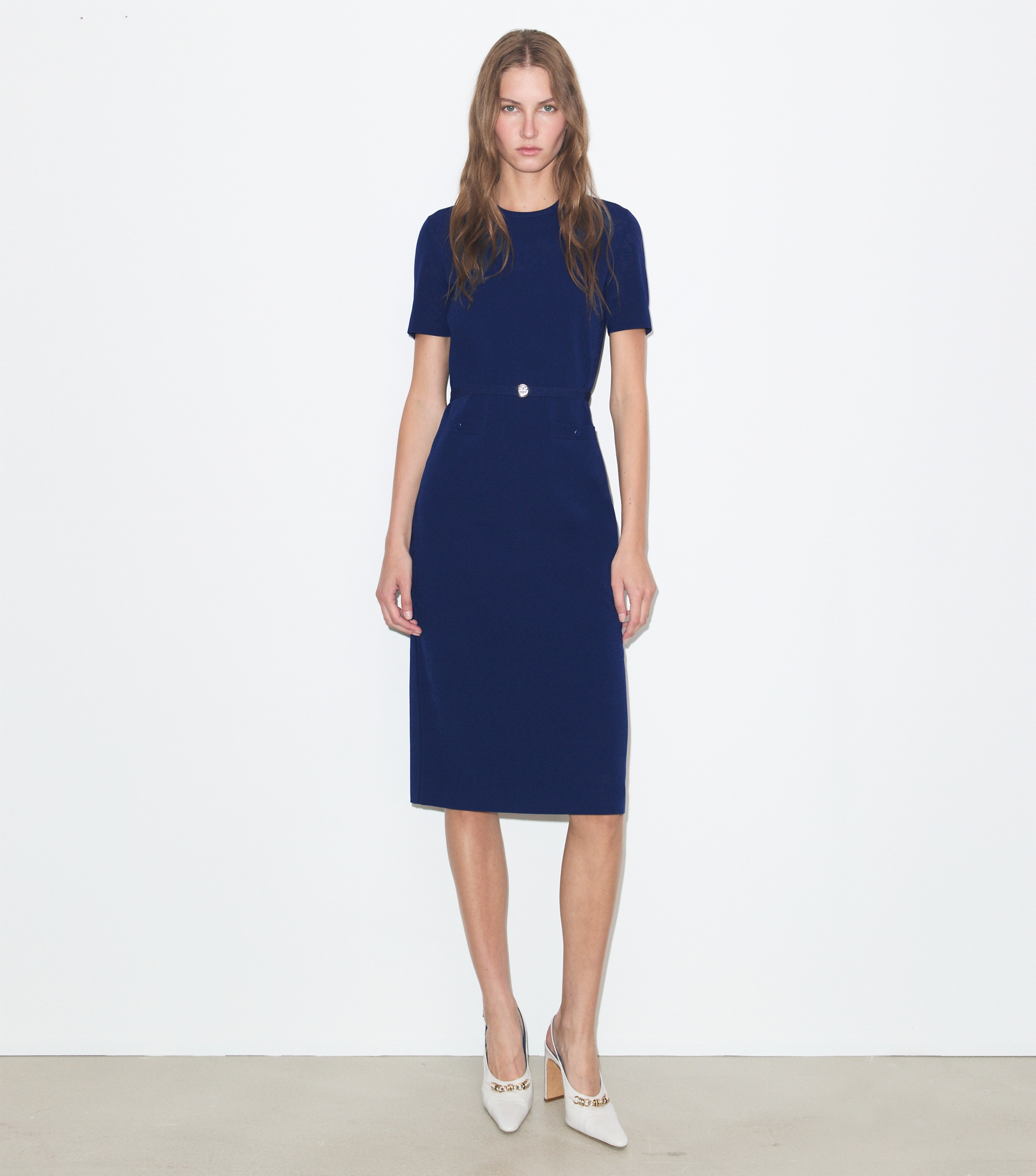 Viscose Pointelle Dress image number 1