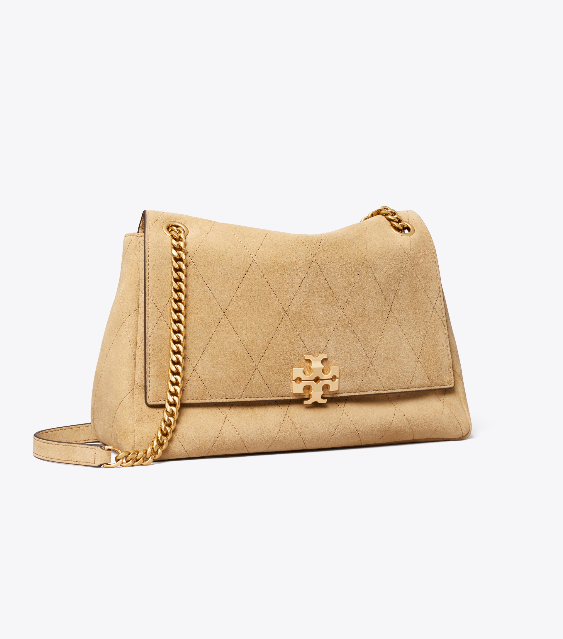 Charlie Quilted Suede Shoulder Bag image number 3