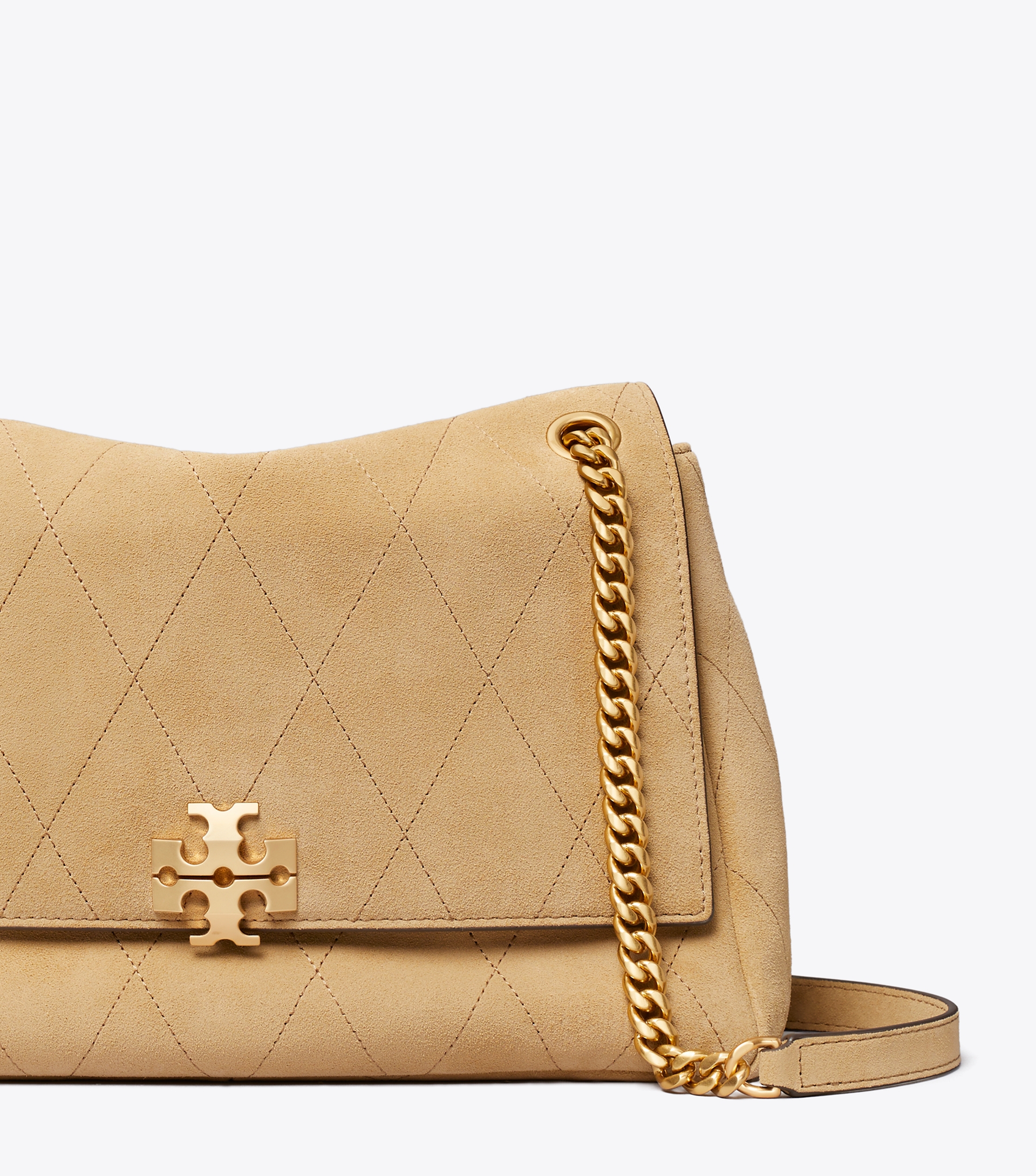 Charlie Quilted Suede Shoulder Bag image number 4