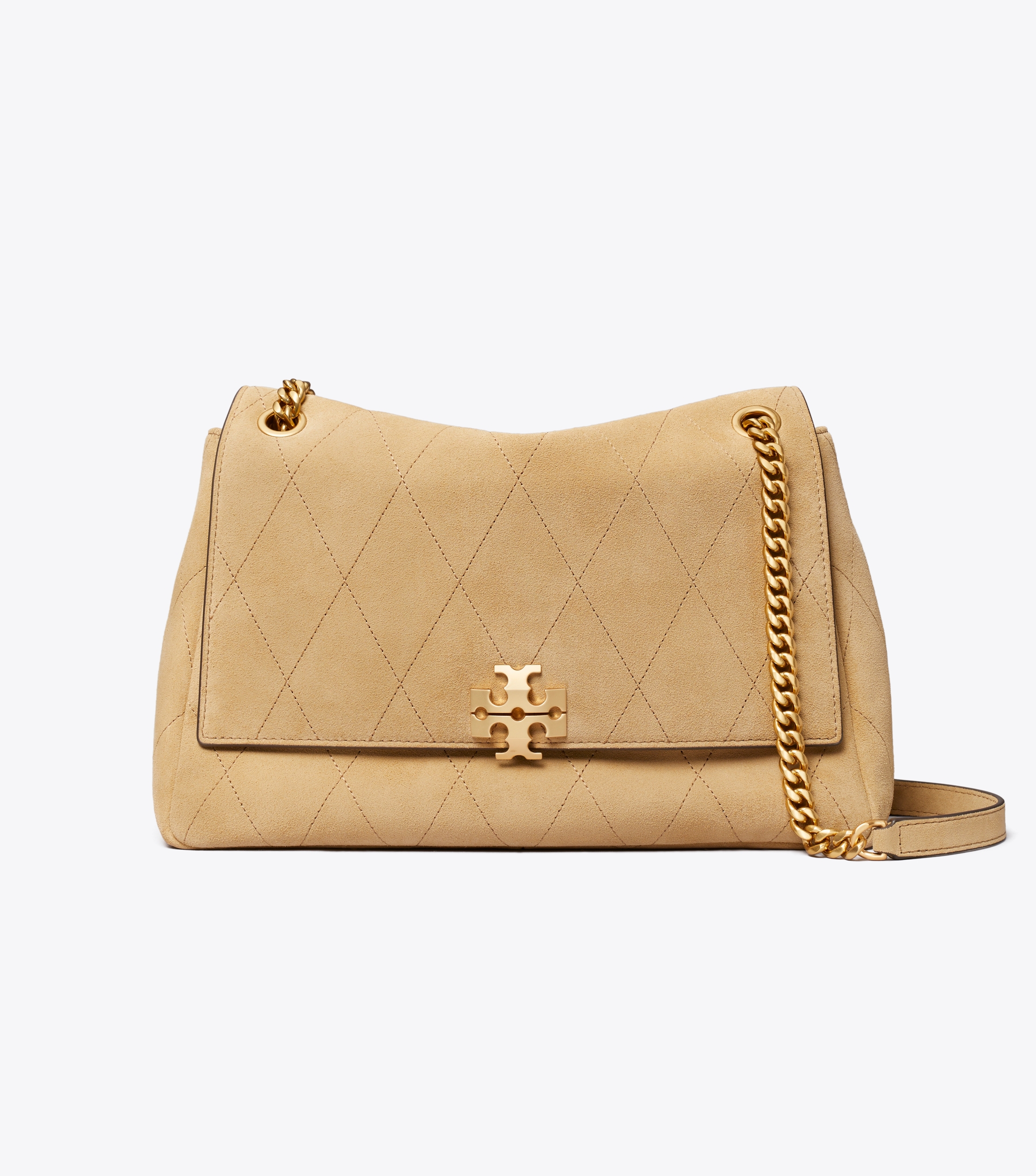 Charlie Quilted Suede Shoulder Bag image number 0