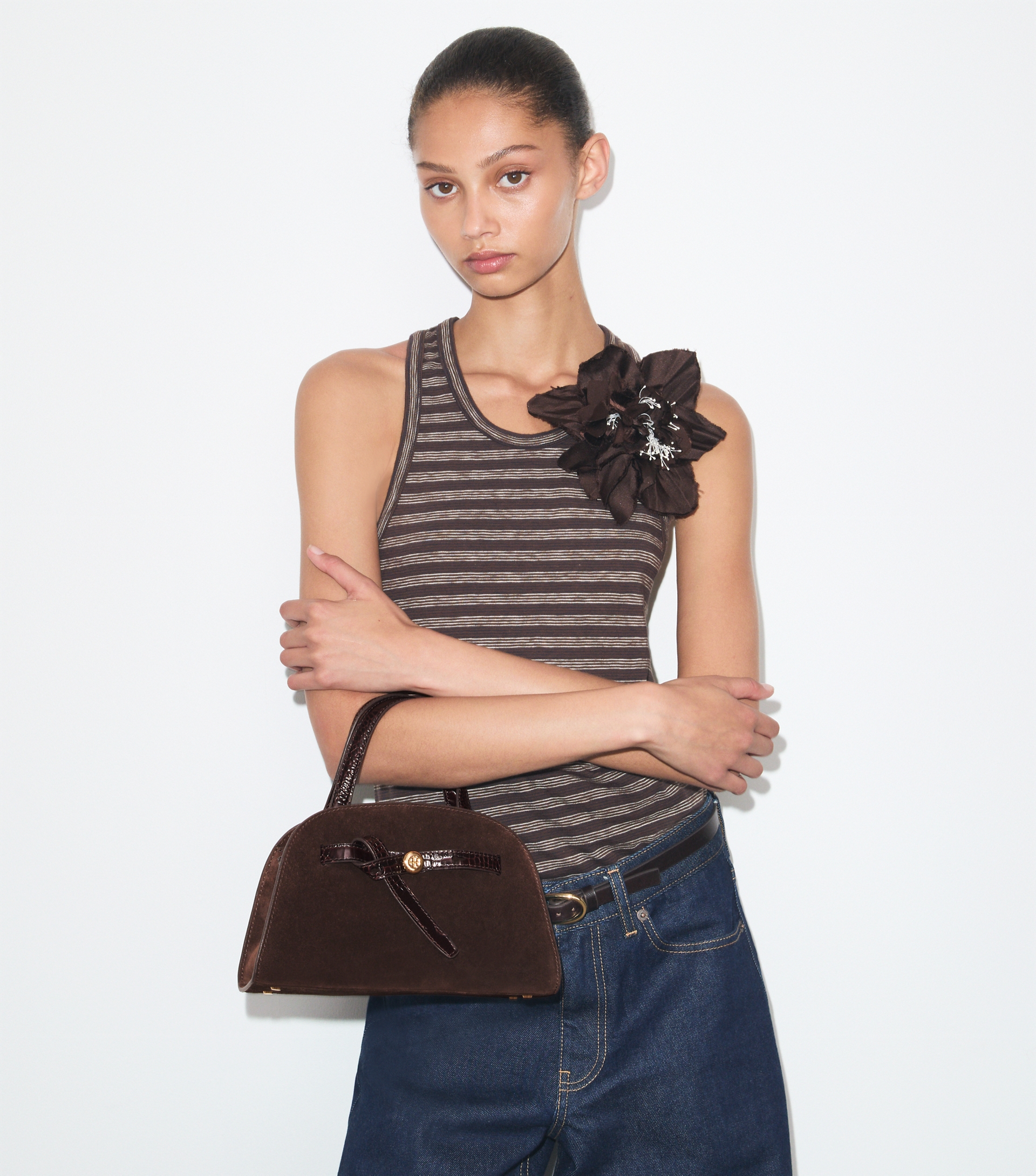 Small Romy Suede Bauletto image number 1