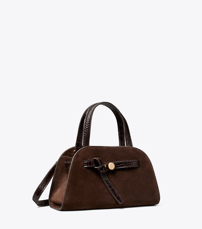 Small Romy Suede Bauletto