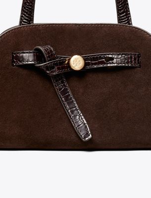 Small Romy Suede Bauletto