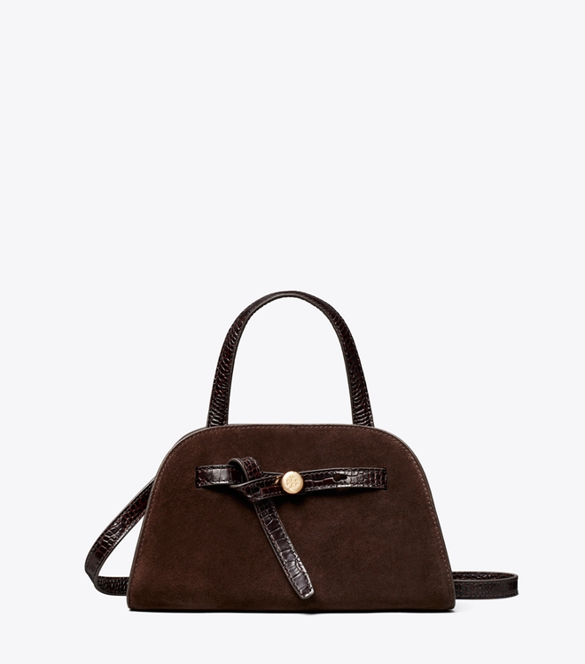 Small Romy Suede Bauletto