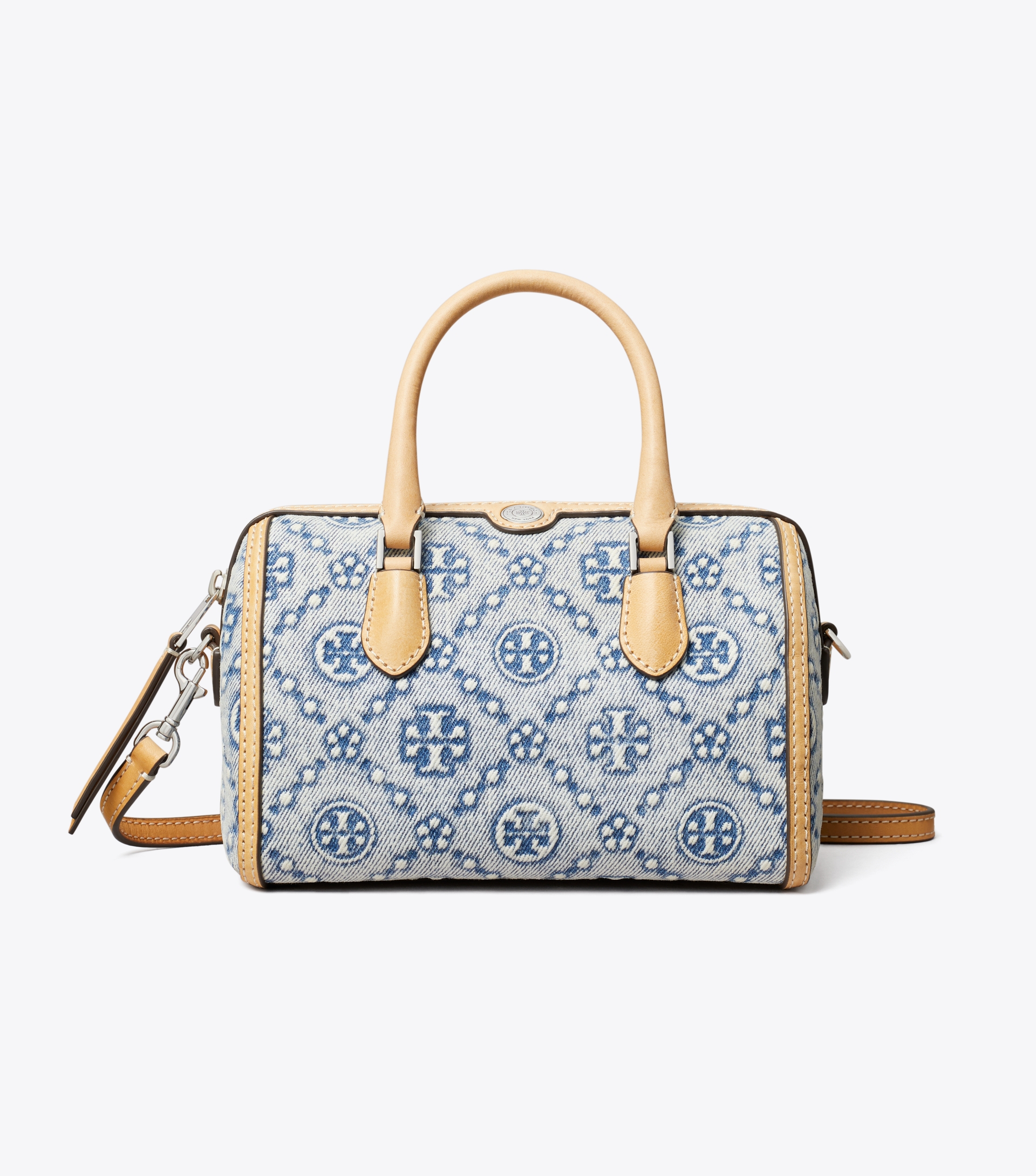 T Monogram Denim Petite Barrel Bag image number 0