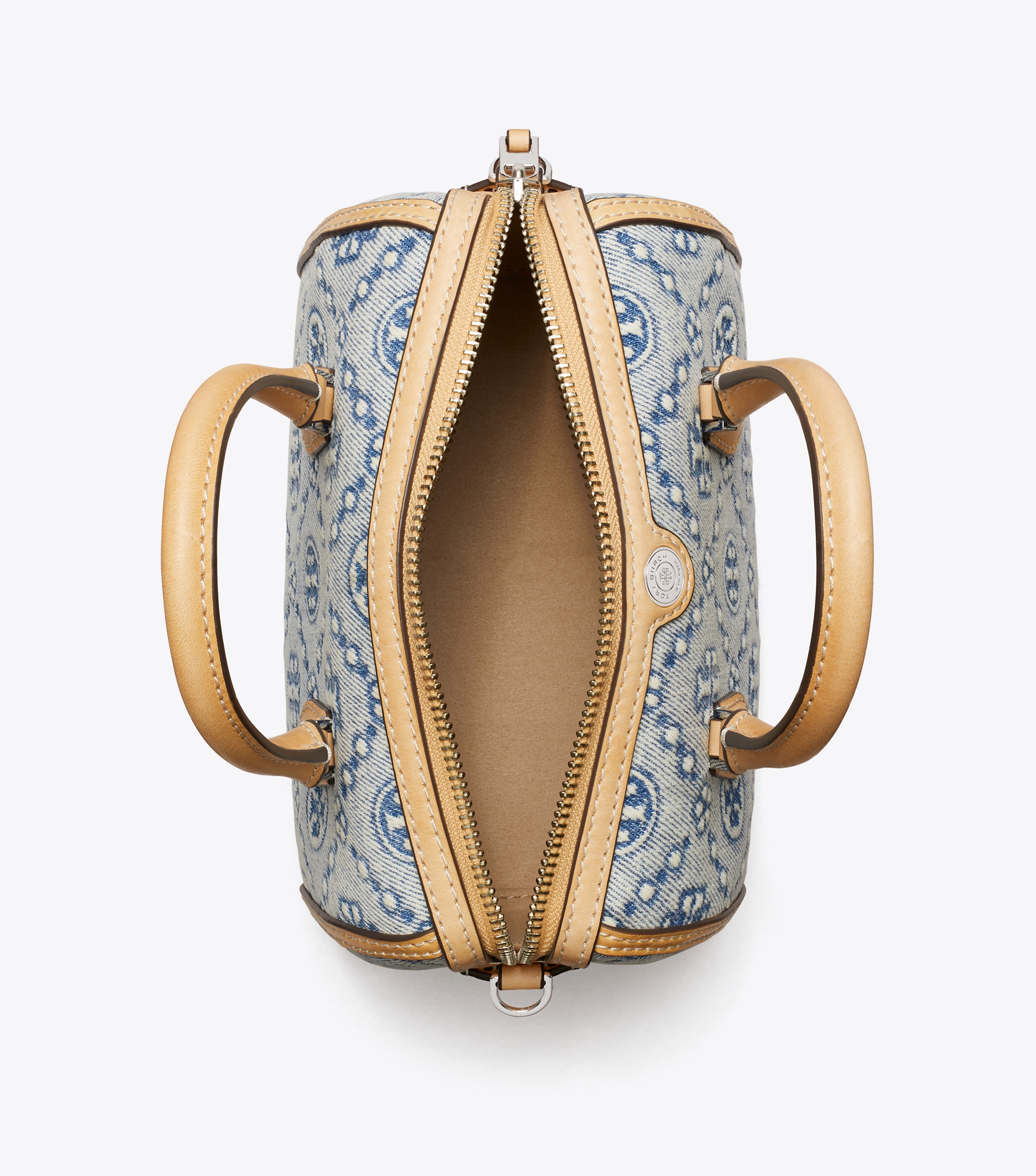 T Monogram Denim Petite Barrel Bag image number 5