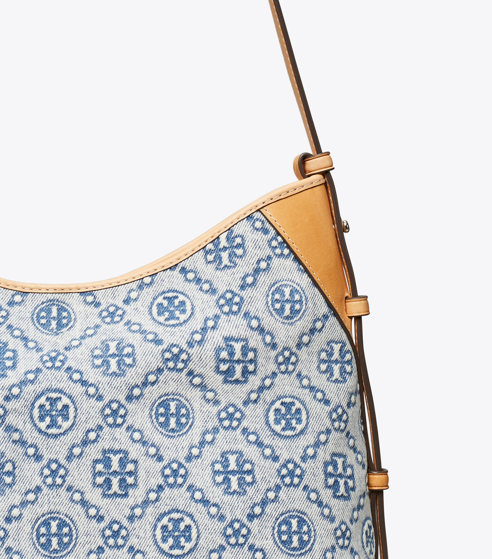 T Monogram Denim Messenger Bag image number 3