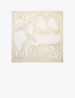  Trocadero Horses Silk Square Scarf