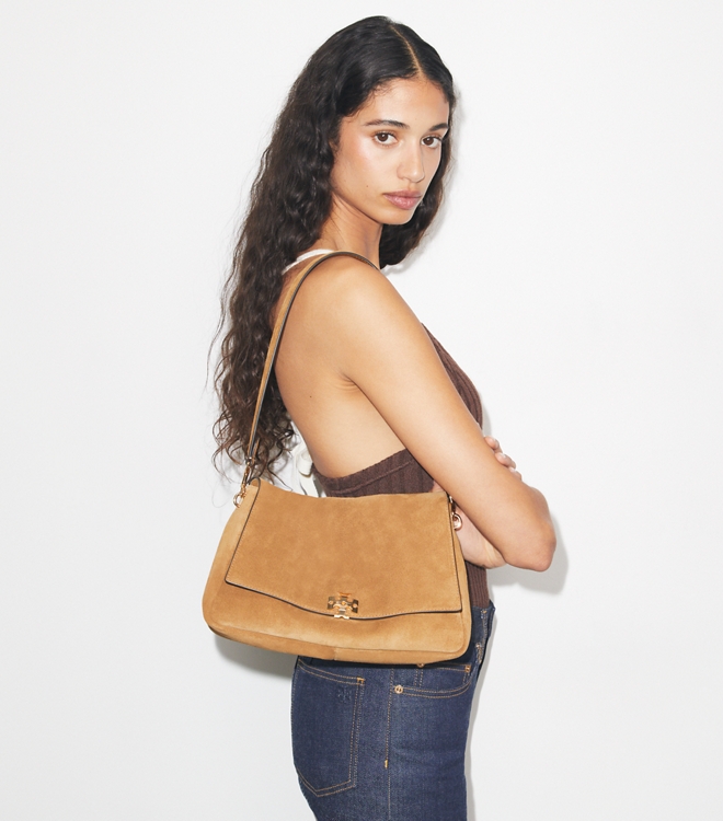 Charlie Suede Shoulder Bag