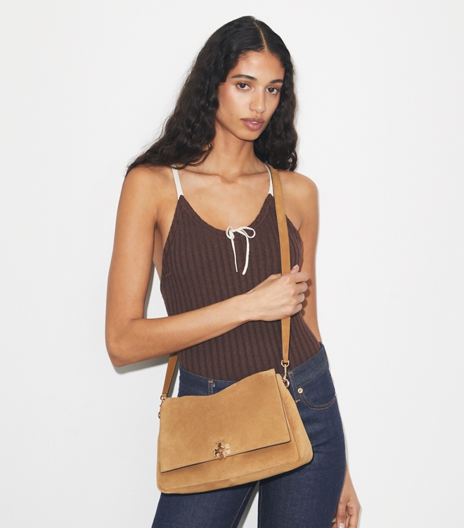 Charlie Suede Shoulder Bag