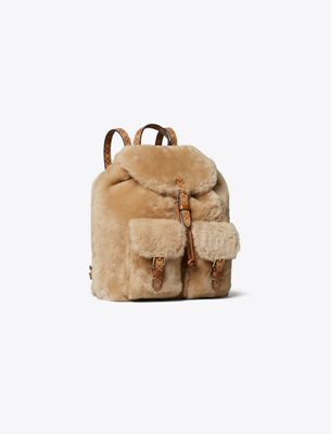  T Monogram Shearling Backpack
