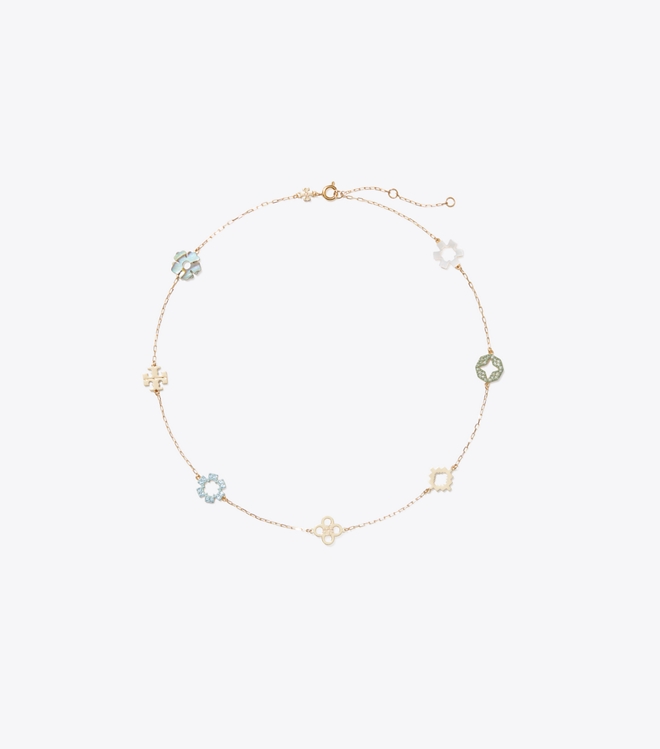 Forget Me Not Pav&eacute; Necklace