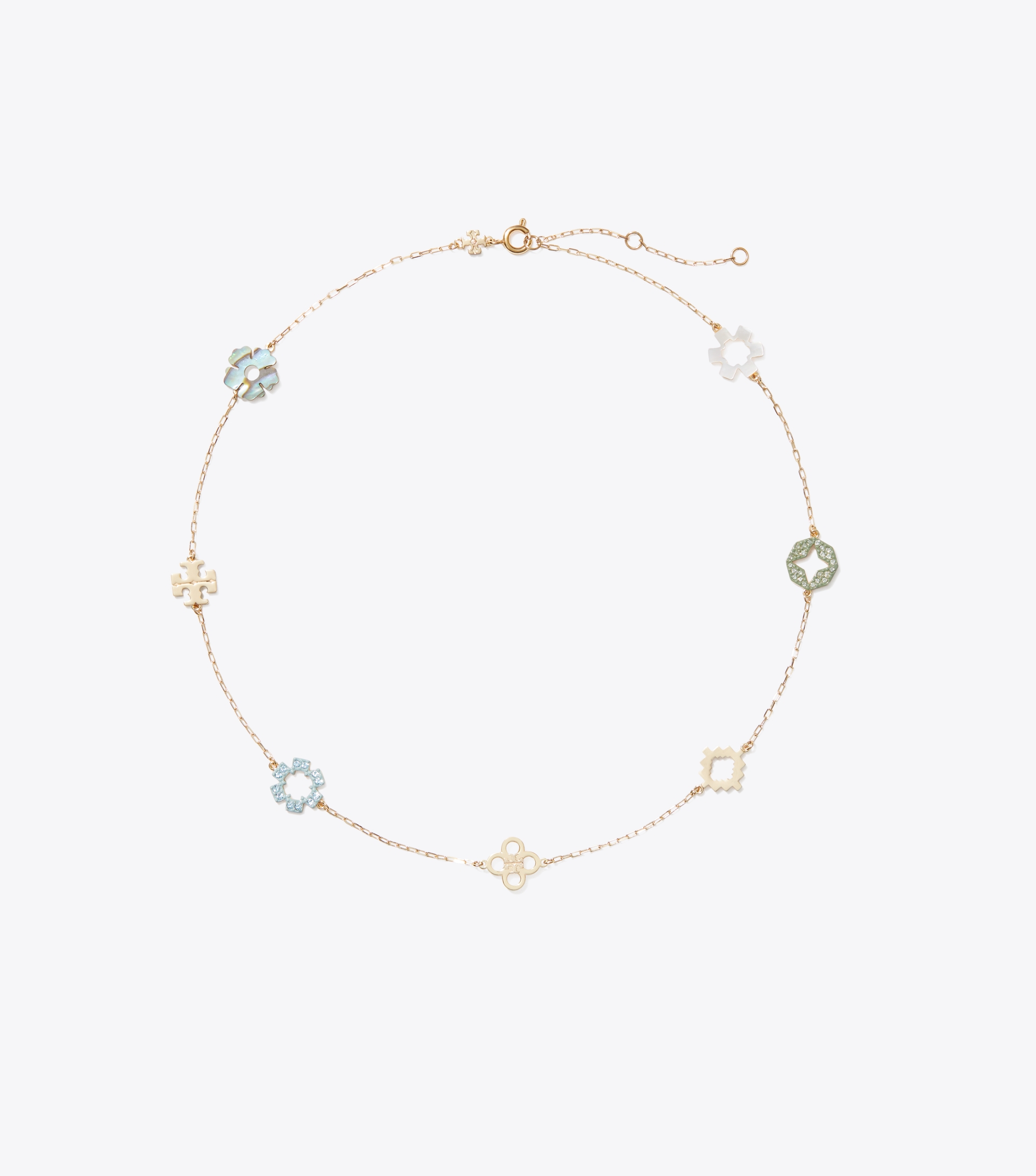 Forget Me Not Pav&eacute; Necklace image number 0