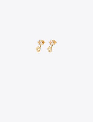  Kira Clover Front Back Earrings