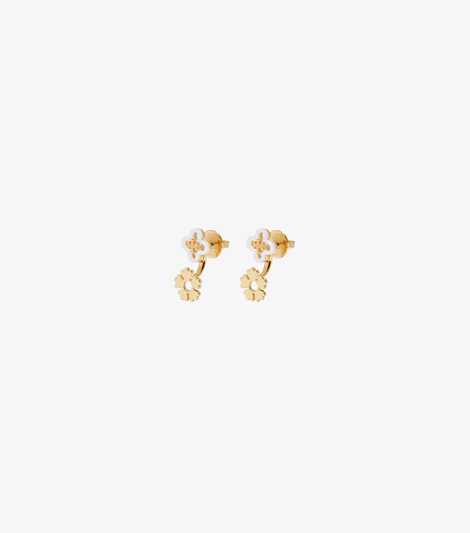 Forget Me Not Front Back Earrings