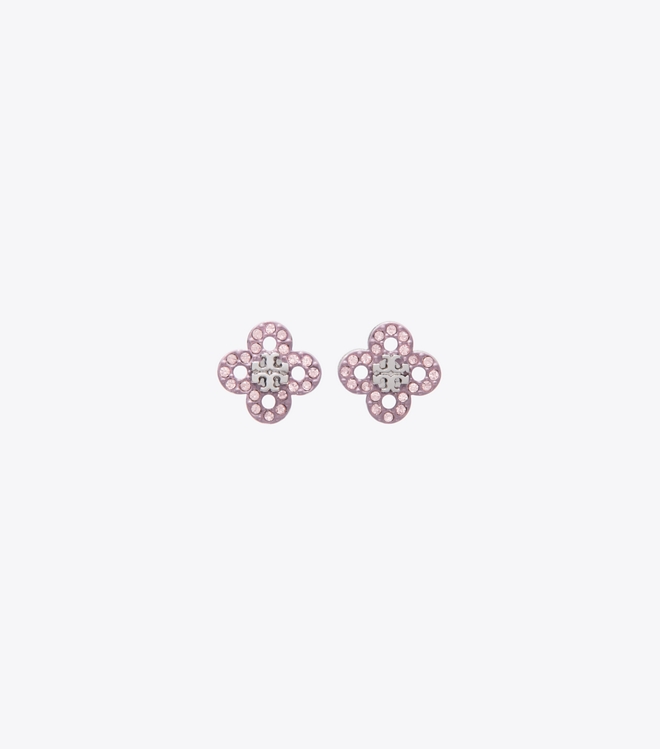 Forget Me Not Clover Stud Earrings