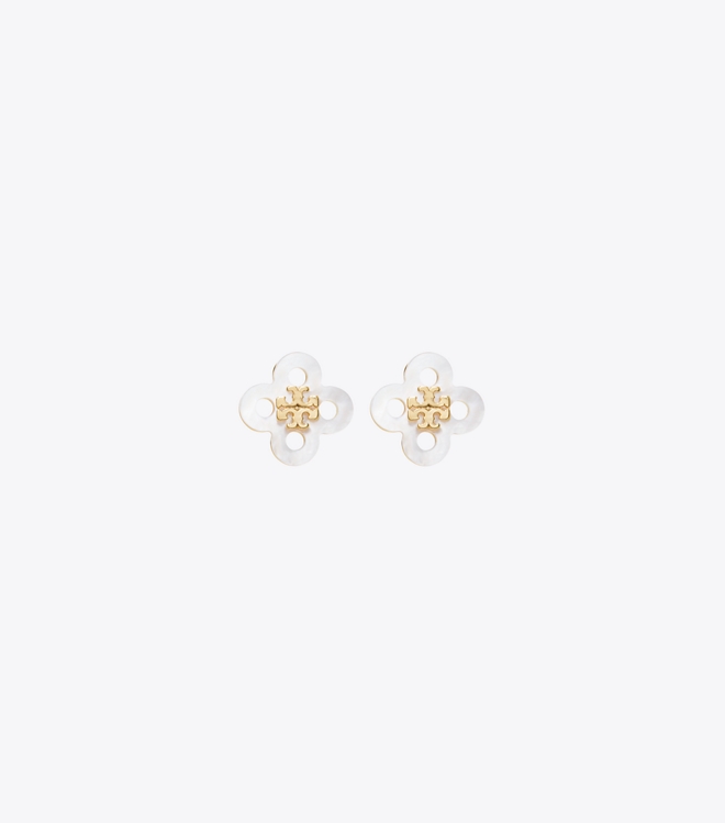 Forget Me Not Clover Stud Earring