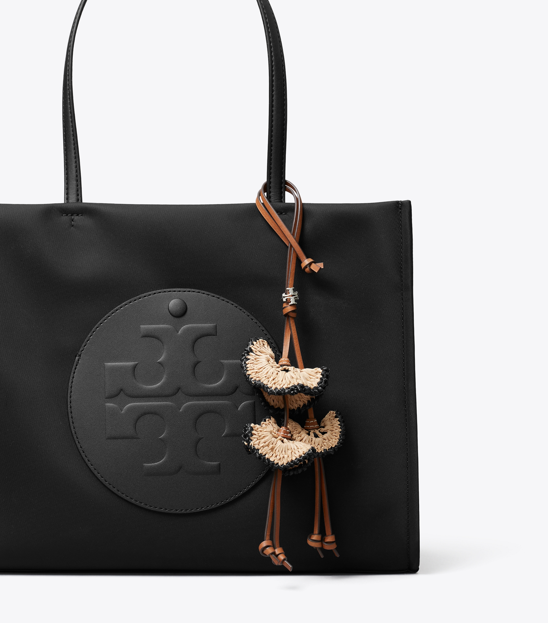 Raffia Flowers Bag Charm image number 1