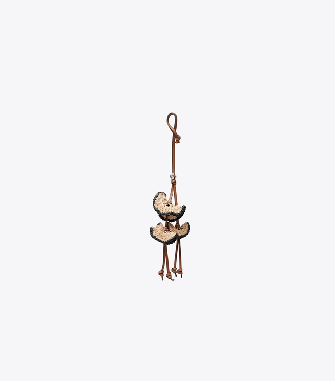 Raffia Flowers Bag Charm