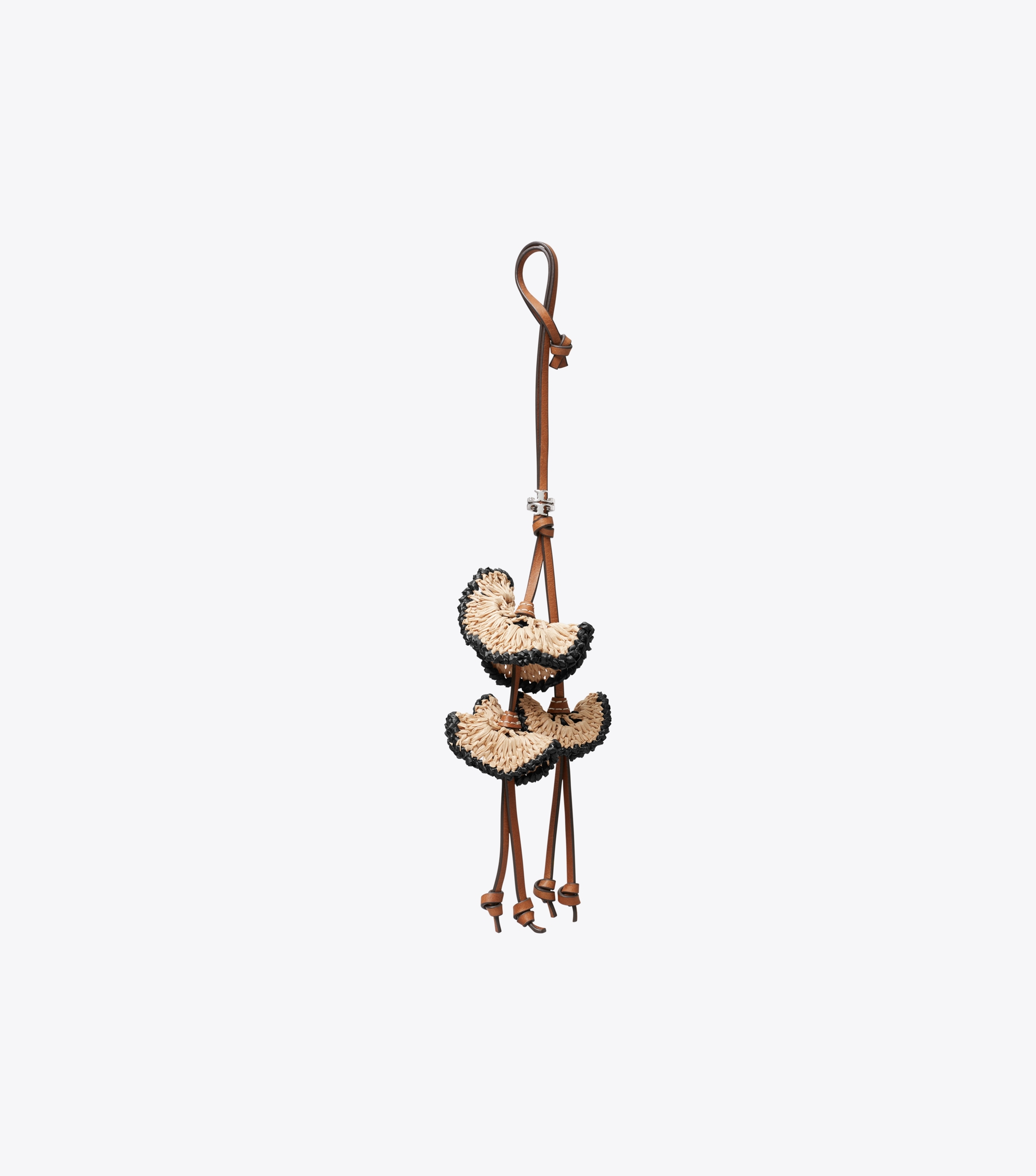 Raffia Flowers Bag Charm image number 0