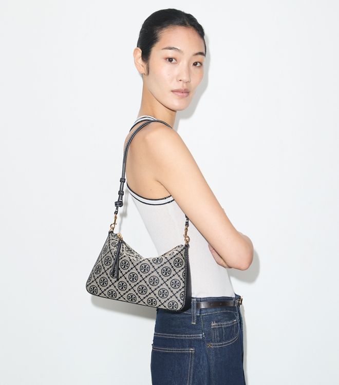 T Monogram Small Perry Shoulder Bag