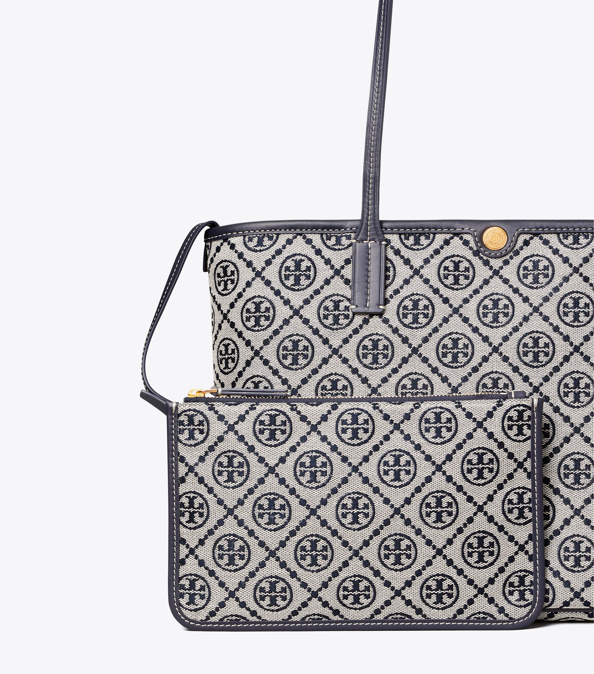 T Monogram Small Zip Tote image number 3