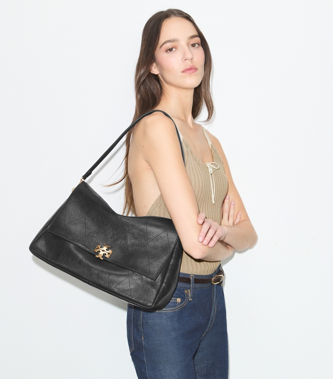 Large Charlie Quilted Shoulder Bag