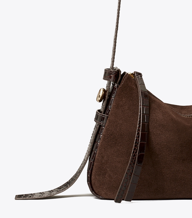 Small Romy Suede Shoulder Bag