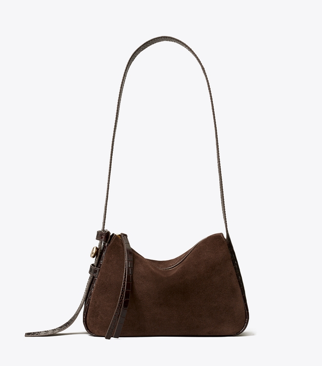 Small Romy Suede Shoulder Bag