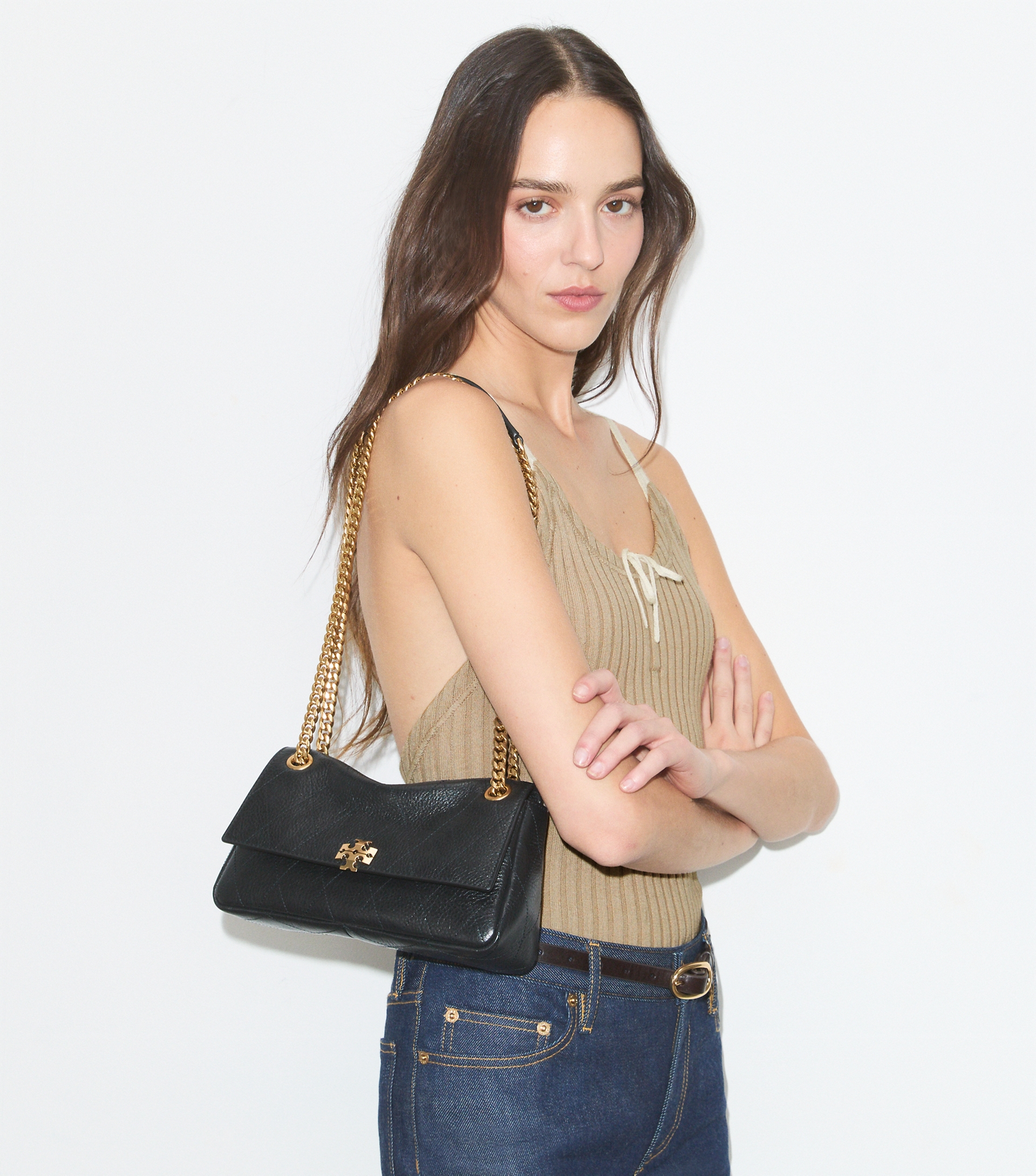 Small Charlie Quilted Shoulder Bag image number 1
