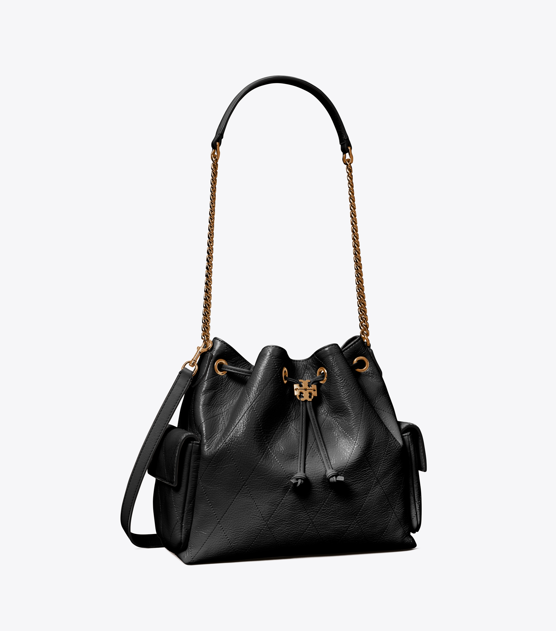 Charlie Quilted Drawstring Shoulder Bag image number 3