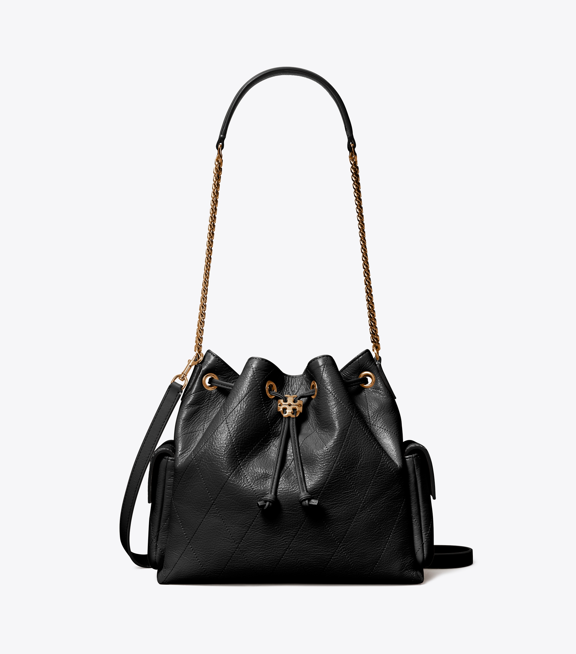 Charlie Quilted Drawstring Shoulder Bag image number 0