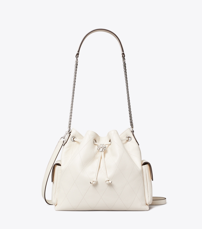 Charlie Quilted Drawstring Shoulder Bag
