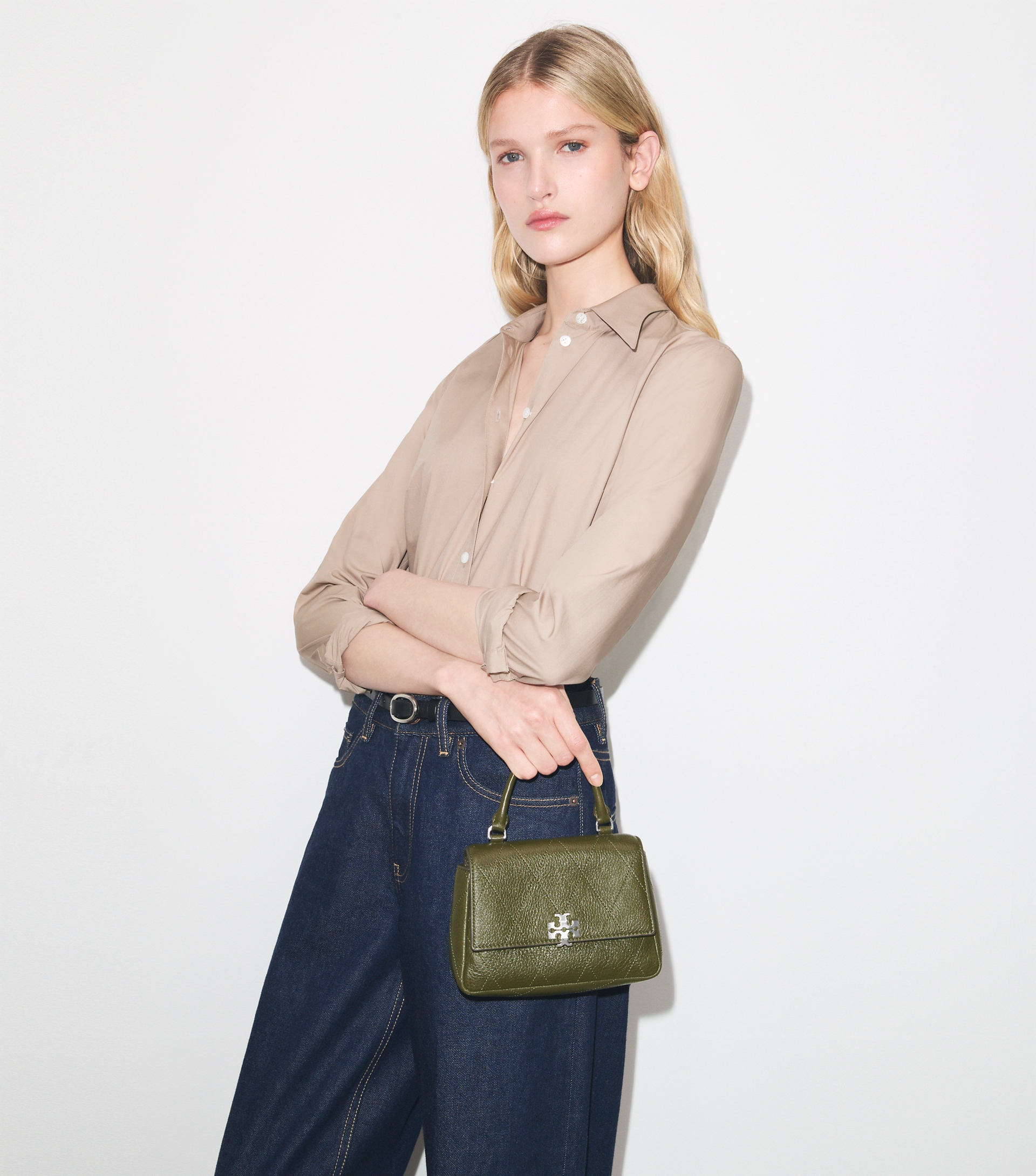 Mini Charlie Quilted Top-Handle Crossbody image number 2