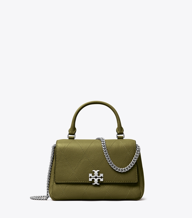 Mini Charlie Quilted Top-Handle Crossbody