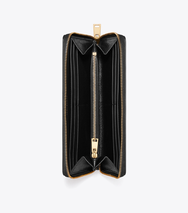 Charlie Quilted Zip Continental Wallet