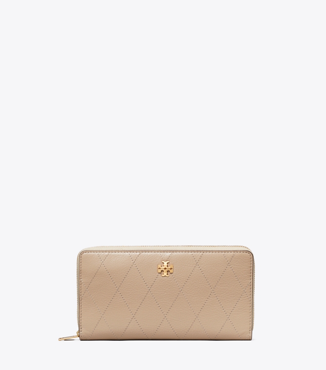 Charlie Quilted Zip Continental Wallet
