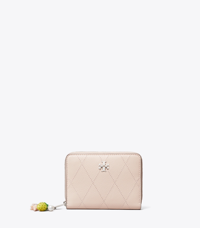 Small Charlie Quilted Zip-Around Wallet
