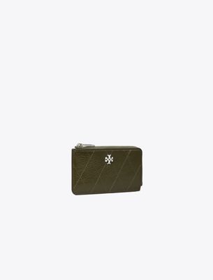  Charlie Quilted Zip Card Case